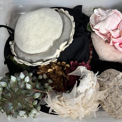 LOT 346: Vintage & Stylish Hats: Great Stage Props! Hat Collecting! Playtime! or Even a Tea Party!