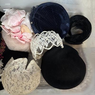 LOT 346: Vintage & Stylish Hats: Great Stage Props! Hat Collecting! Playtime! or Even a Tea Party!