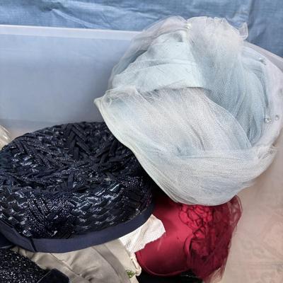 LOT 346: Vintage & Stylish Hats: Great Stage Props! Hat Collecting! Playtime! or Even a Tea Party!