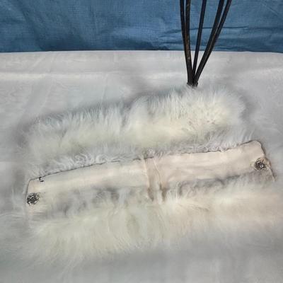 LOT 348: K.A. Vita Pelt Corp. Fur Collar & Cuffs (1962), W. Trumbore, Germantown PA Fur Hat along w/an Unmarked Silver Fur Hat