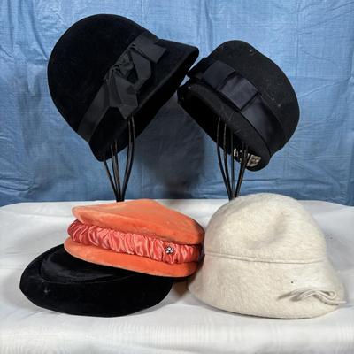 LOT 350: Vintage Hat Collection: Sheraton, Lit Brothers, Angorette Fur, Winkelman's & More