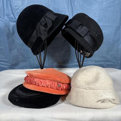 LOT 350: Vintage Hat Collection: Sheraton, Lit Brothers, Angorette Fur, Winkelman's & More