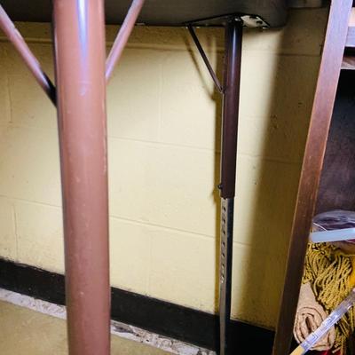 LOT 353: Children’s Desk Full of Learning Essentials Including Colorful Canvas and Wood Book Stand, Rustic Log Pencils and Pens, Storage...