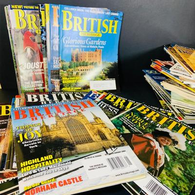 LOT 354: Large Assortment of Magazines Including Smithsonian, British Heritage, Renaissance, Archaeology, and More