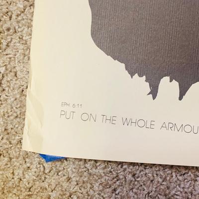 LOT 361: Set of Two (2) Lord of the Ring Movie Posters (Only One Unrolled) and Three (3) Vintage Medieval Inspired Posters