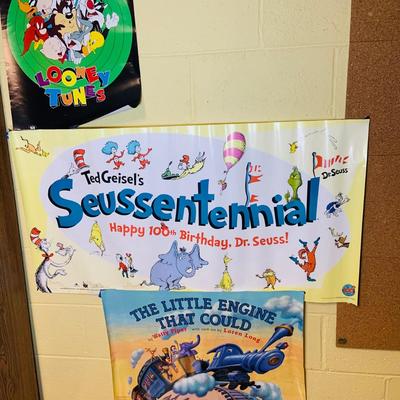 LOT 362: Children’s Posters Including Dr. Seuss, the Little Mermaid, Looney Tunes and More