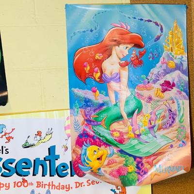 LOT 362: Children’s Posters Including Dr. Seuss, the Little Mermaid, Looney Tunes and More