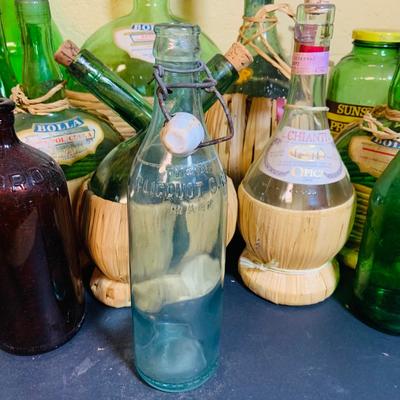 LOT 363: Large Collection of Vintage Bottles and Ceramic Stoppers