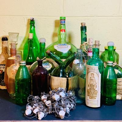 LOT 363: Large Collection of Vintage Bottles and Ceramic Stoppers