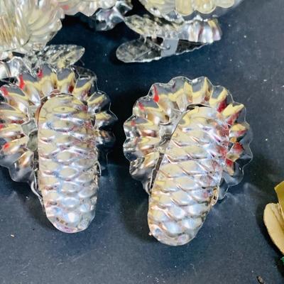 LOT 364: Vintage Christmas Decorations Including Hand Blown Glass Bulbs from Germany, Vintage Sleigh with White Plastic Reindeer,...