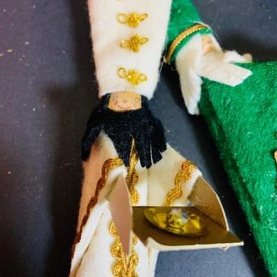 LOT 364: Vintage Christmas Decorations Including Hand Blown Glass Bulbs from Germany, Vintage Sleigh with White Plastic Reindeer,...