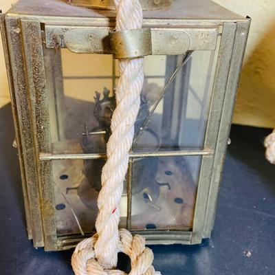 LOT 370: Collection of Oil Burning Lamps/Lanterns Including a Two Ship’s Lamps and Rail Road Lanterns