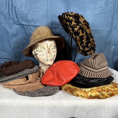 LOT 379: Vintage Hat & Cap Collection: Levis, Kangol, Empire State Caps & More