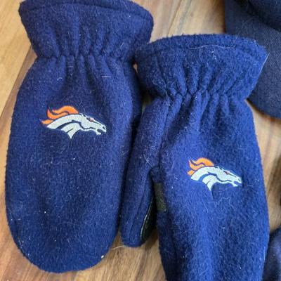 Denver Broncos Cold Weather Fan Apparel Lot – Hat, Gloves, Fleece & More