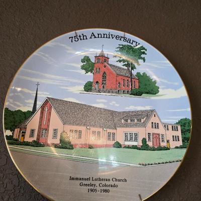 Inspirational Decor & Church Memorabilia Lot – Framed Quote, Commemorative Plate & Accents