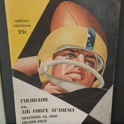 1960 Colorado Buffaloes Football Programs – Set of 4 from Folsom Field
