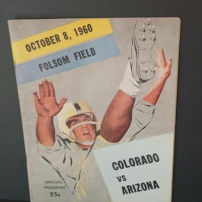 1960 Colorado Buffaloes Football Programs – Set of 4 from Folsom Field