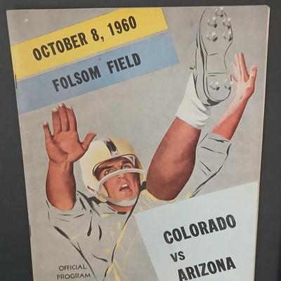 1960 Colorado Buffaloes Football Programs – Set of 4 from Folsom Field