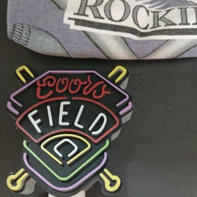 Mostly Colorado Rockies Fan Lot – Shirts, Hat, Eagles Bobblehead & More