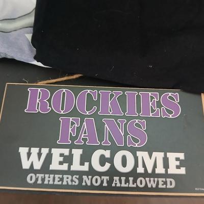 Mostly Colorado Rockies Fan Lot – Shirts, Hat, Eagles Bobblehead & More