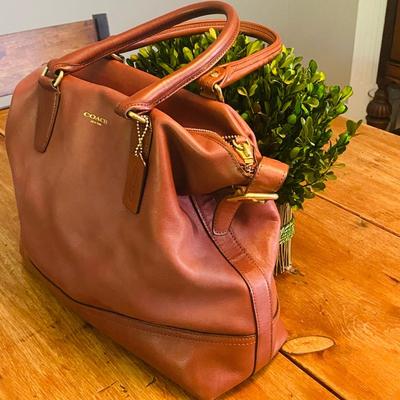Authentic Coach Legacy Leather Satchel – Rich Saddle Brown, Gently Used