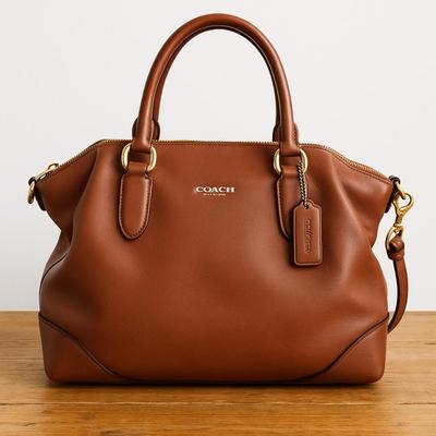 Authentic Coach Legacy Leather Satchel – Rich Saddle Brown, Gently Used
