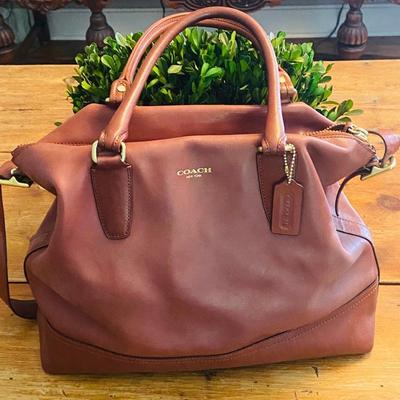 Authentic Coach Legacy Leather Satchel – Rich Saddle Brown, Gently Used