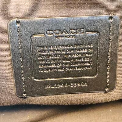 Coach Pebbled Leather Business Tote – Black, Unisex, Sleek & Spacious