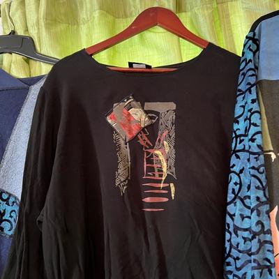 12 Pc. Lot Designer Ahni Women's Clothing Sz L-XL "Wearable Art"