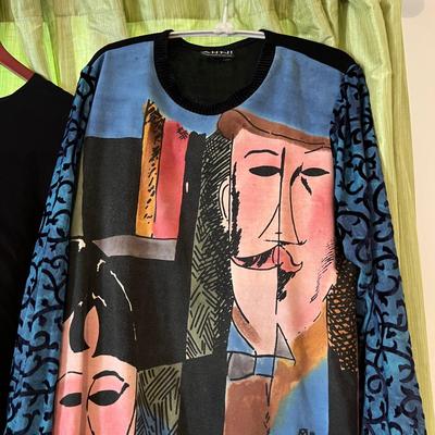 12 Pc. Lot Designer Ahni Women's Clothing Sz L-XL "Wearable Art"