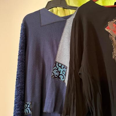 12 Pc. Lot Designer Ahni Women's Clothing Sz L-XL "Wearable Art"