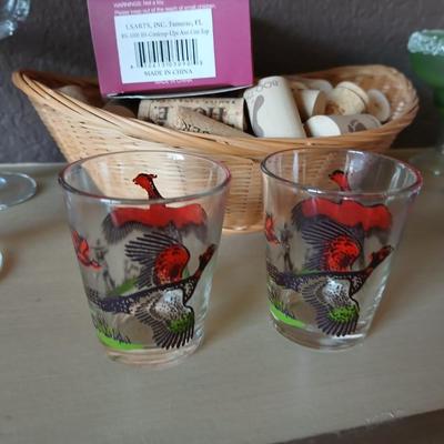 Mixed Barware & Drinkware - Shot glasses - Stemware - Wind cork puller and corks - and more!