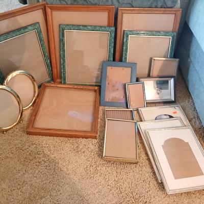 Assorted Picture Frame Lot – Mixed Styles & Sizes