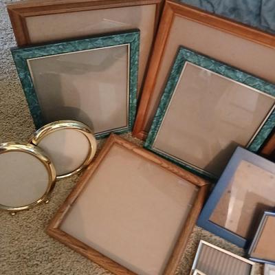 Assorted Picture Frame Lot – Mixed Styles & Sizes