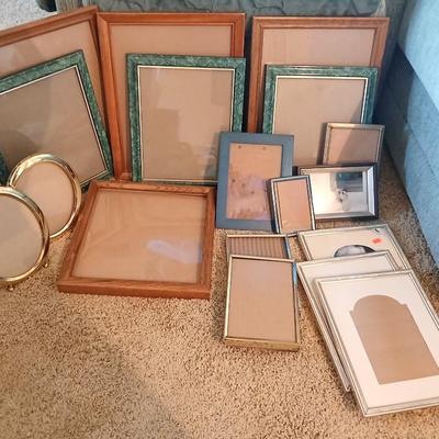 Assorted Picture Frame Lot – Mixed Styles & Sizes