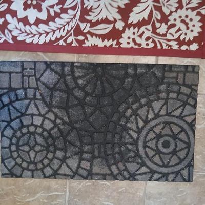 Lot of 3 Accent Rugs & Mats – Indoor/Outdoor Use