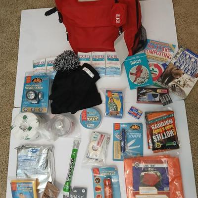 Preppers GO BAG Complete Emergency Survival Kit – Backpack + Supplies + Books