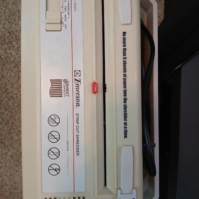 Emerson Paper Shredder & Office Supply Lot – Binders, Calculator, Paper & More