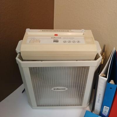 Emerson Paper Shredder & Office Supply Lot – Binders, Calculator, Paper & More