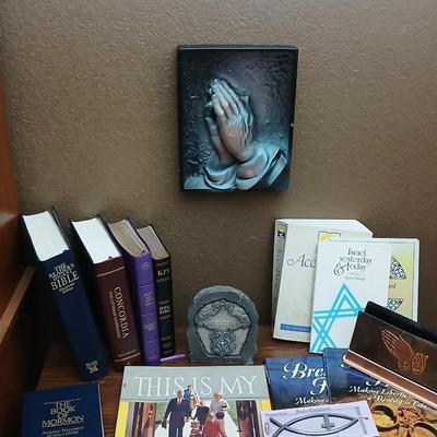 Christian & Religious Lot – Bibles, Books, Decor & More