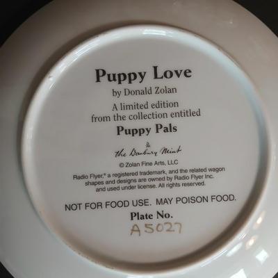 Set of 4 Limited Edition Donald Zolan Collector Plates – Puppy Pals Series by The Danbury Mint Westie Lovers!