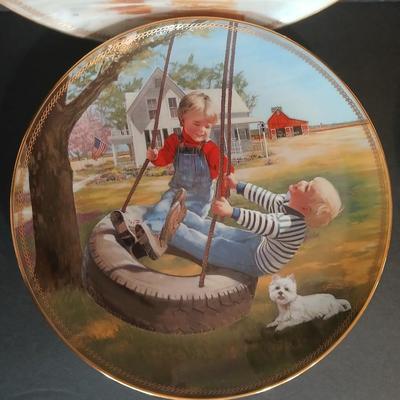 Lot of 5 Donald Zolan “Puppy Pals” Collector Plates – Danbury Mint Limited Editions Westie lovers!