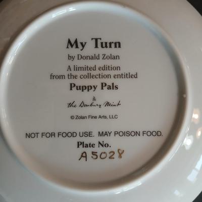 Lot of 5 Donald Zolan “Puppy Pals” Collector Plates – Danbury Mint Limited Editions Westie lovers!