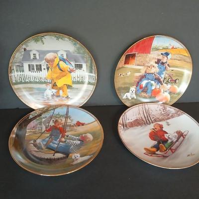 Lot of 5 Donald Zolan “Puppy Pals” Collector Plates – Danbury Mint Limited Editions Westie lovers!