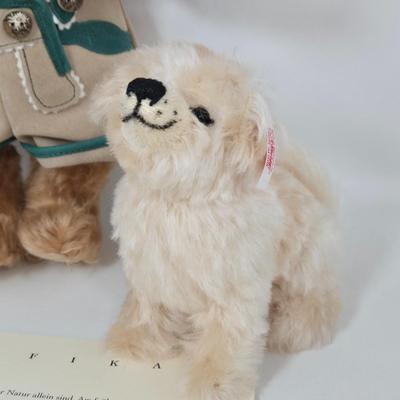LOT 81: Steiff Ambirte with Dog w/ Original Box and Certificate