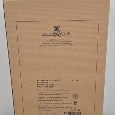 LOT 81: Steiff Ambirte with Dog w/ Original Box and Certificate
