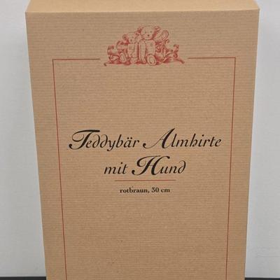 LOT 81: Steiff Ambirte with Dog w/ Original Box and Certificate