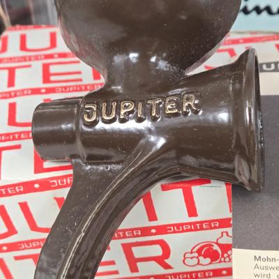 LOT 82: Two Jupiter Meat Grinders and Moulinex Hand-Cranked Food Slicer