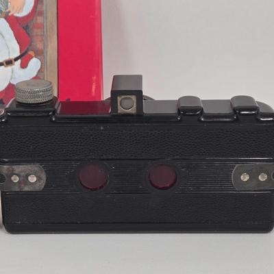 LOT 86: Vintage Dick Tracy Novelty Camera, The Night Before Christmas Book, and Metal Doll House Furniture