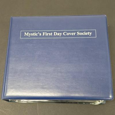 LOT 91: Mystic's First Day Cover Society Album, Mostly Filled